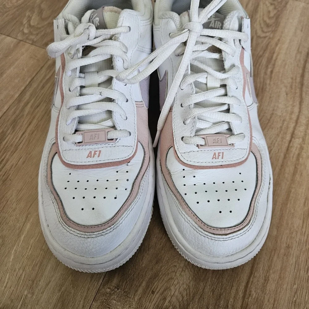 Nike Women's Air Force 1 Low Shadow White Amethyst Ash‎ Pink CI0919-113 Size 8.5